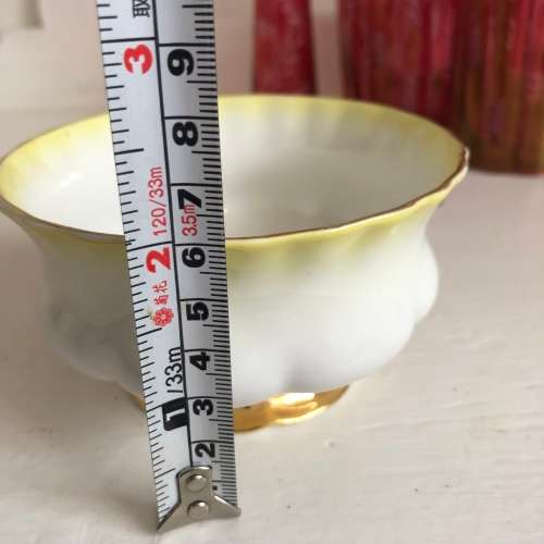 RAINBOW ROYAL ALBERT YELLOW SUGAR BOWL